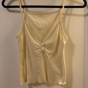 pale yellow tank top